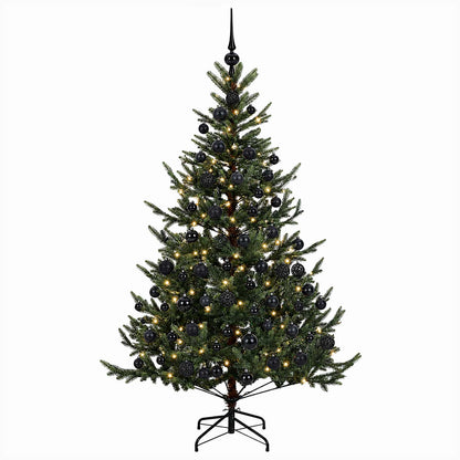 vidaXL Artificial Christmas Tree with Bauble 240 cm 300 LEDs 4