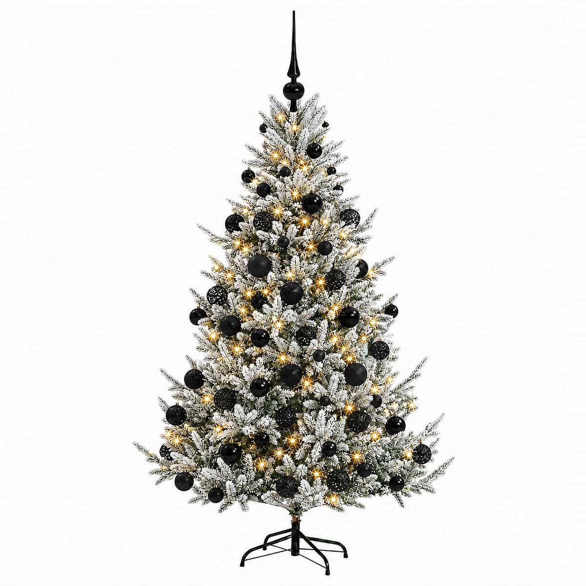 vidaXL Artificial Christmas Tree with Bauble 240 cm 300 LEDs 4