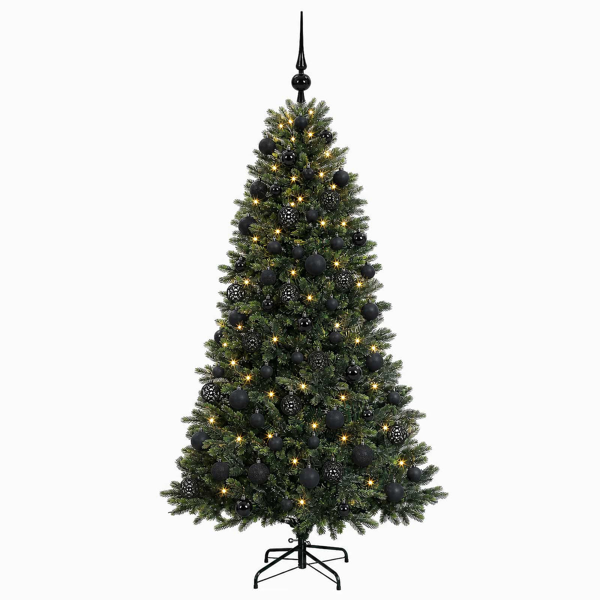 vidaXL Artificial Christmas Tree with Bauble 240 cm 300 LEDs 4