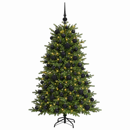 vidaXL Artificial Christmas Tree with Bauble 210 cm 300 LEDs 4