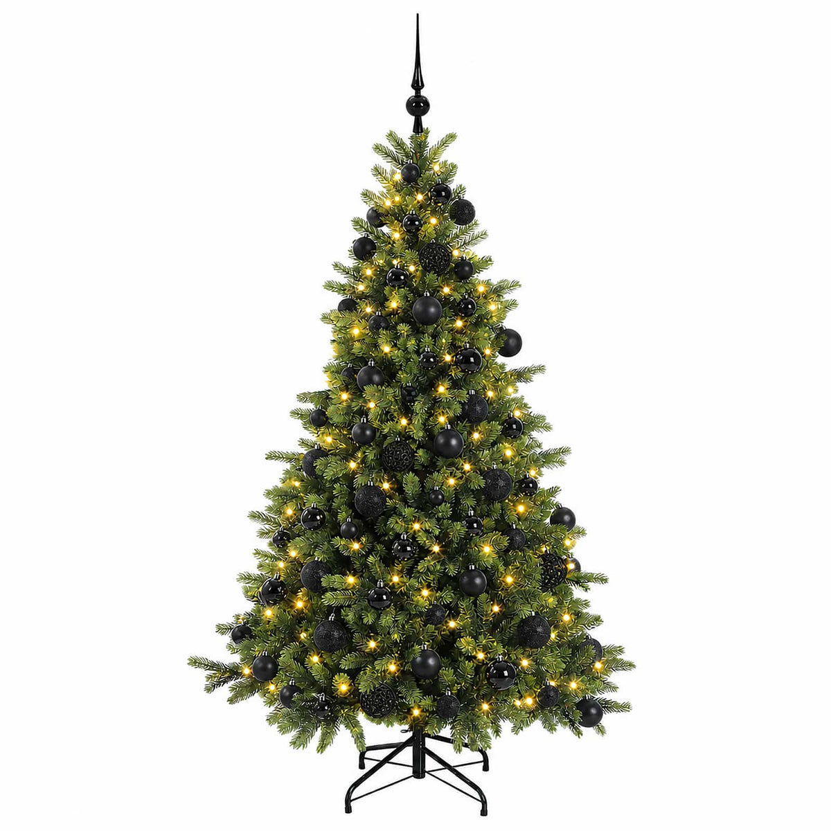vidaXL Artificial Christmas Tree with Bauble 240 cm 300 LEDs 4