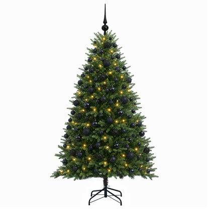 vidaXL Artificial Christmas Tree with Bauble 240 cm 300 LEDs 4