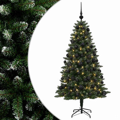 vidaXL Artificial Christmas Tree with Bauble 210 cm 300 LEDs 2