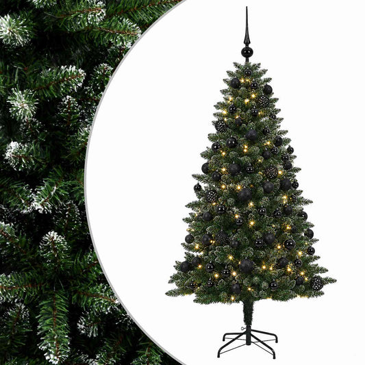 vidaXL Artificial Christmas Tree with Bauble 210 cm 300 LEDs 2