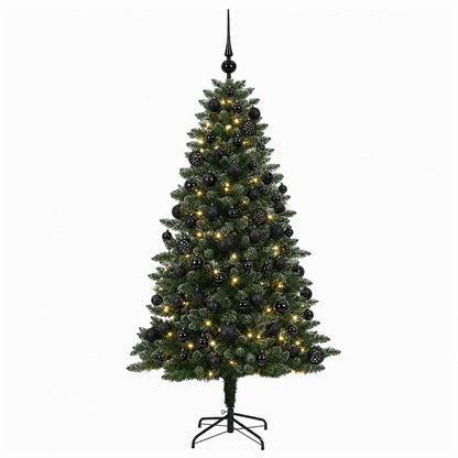 vidaXL Artificial Christmas Tree with Bauble 210 cm 300 LEDs 4