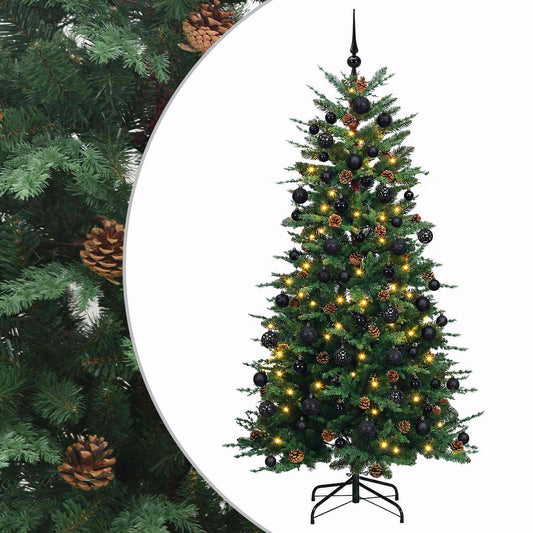 vidaXL Artificial Christmas Tree with Bauble 240 cm 300 LEDs 2