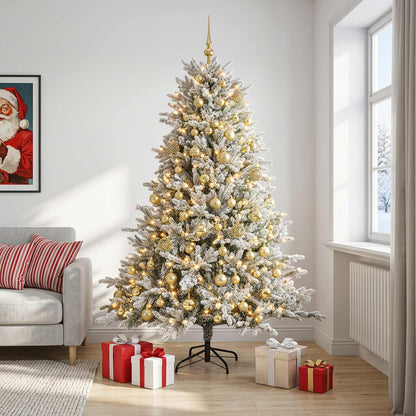 vidaXL Artificial Christmas Tree with Bauble 180 cm 300 LEDs 3