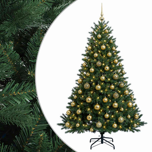 vidaXL Artificial Christmas Tree with Bauble 240 cm 300 LEDs 2