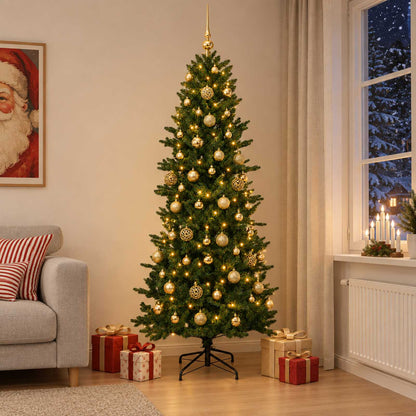 vidaXL Artificial Christmas Tree with Bauble 240 cm 300 LEDs 3