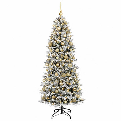 vidaXL Artificial Christmas Tree with Bauble 240 cm 300 LEDs 4