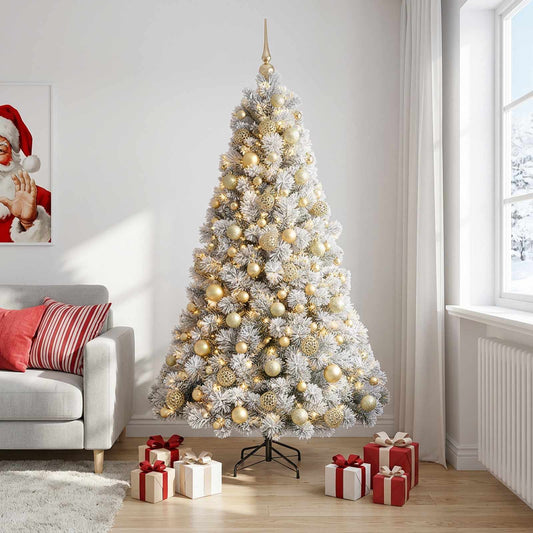 vidaXL Artificial Christmas Tree with Bauble 180 cm 300 LEDs 1