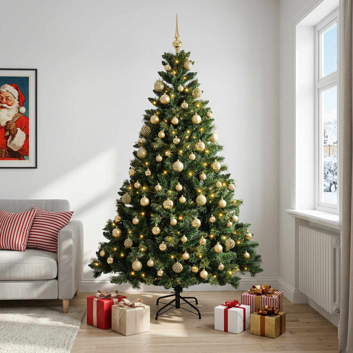 Artificial Christmas Tree Bauble LEDs