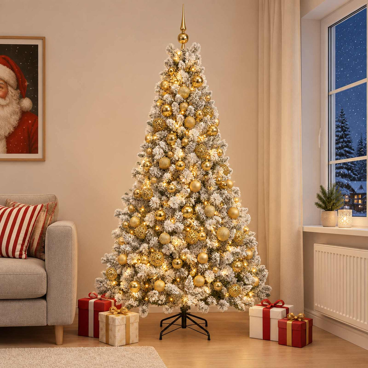 Artificial Christmas Tree Bauble LEDs