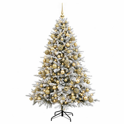 vidaXL Artificial Christmas Tree with Bauble 180 cm 300 LEDs 4