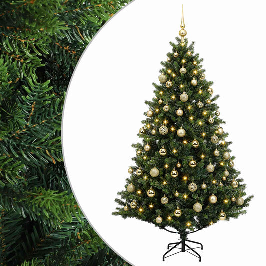 vidaXL Artificial Christmas Tree with Bauble 180 cm 300 LEDs 2