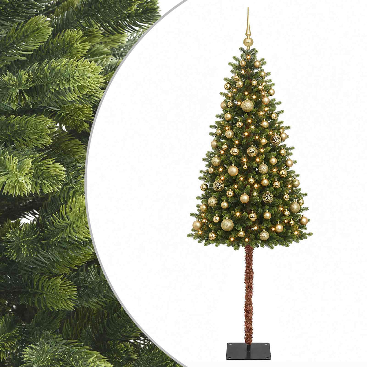 vidaXL Artificial Christmas Tree with Bauble 180 cm 300 LEDs 2