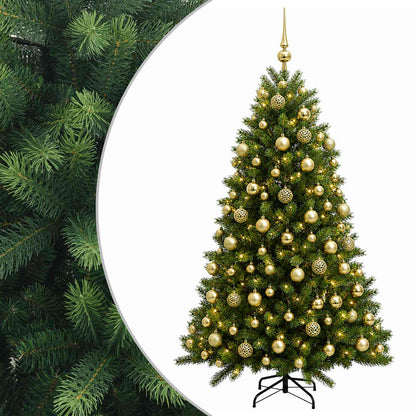 vidaXL Artificial Christmas Tree with Bauble 240 cm 300 LEDs 2