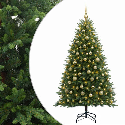 vidaXL Artificial Christmas Tree with Bauble 240 cm 300 LEDs 2