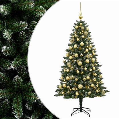 vidaXL Artificial Christmas Tree with Bauble 210 cm 300 LEDs 2