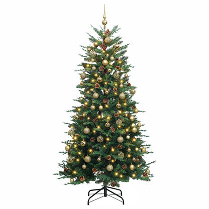 vidaXL Artificial Christmas Tree with Bauble 240 cm 300 LEDs 4