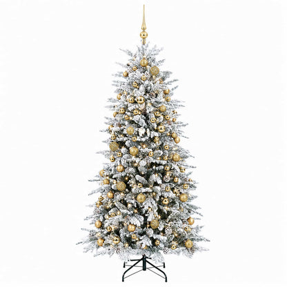 vidaXL Artificial Christmas Tree with Bauble 180 cm 300 LEDs 4