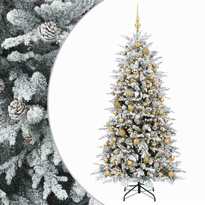 vidaXL Artificial Christmas Tree with Bauble 240 cm 300 LEDs 2