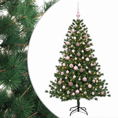 vidaXL Artificial Christmas Tree with Bauble 240 cm 300 LEDs 2