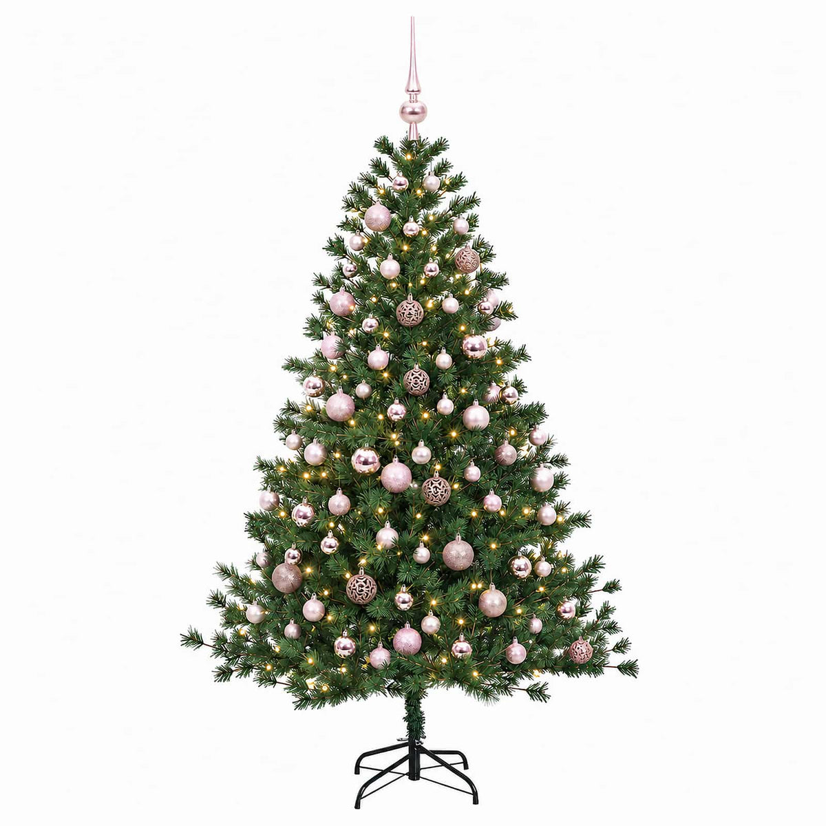 vidaXL Artificial Christmas Tree with Bauble 240 cm 300 LEDs 4