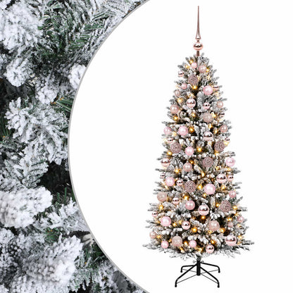 vidaXL Artificial Christmas Tree with Bauble 240 cm 300 LEDs 2