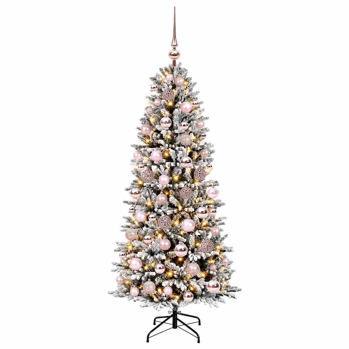 vidaXL Artificial Christmas Tree with Bauble 240 cm 300 LEDs 4