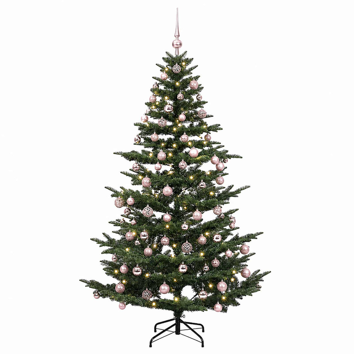 vidaXL Artificial Christmas Tree with Bauble 240 cm 300 LEDs 4