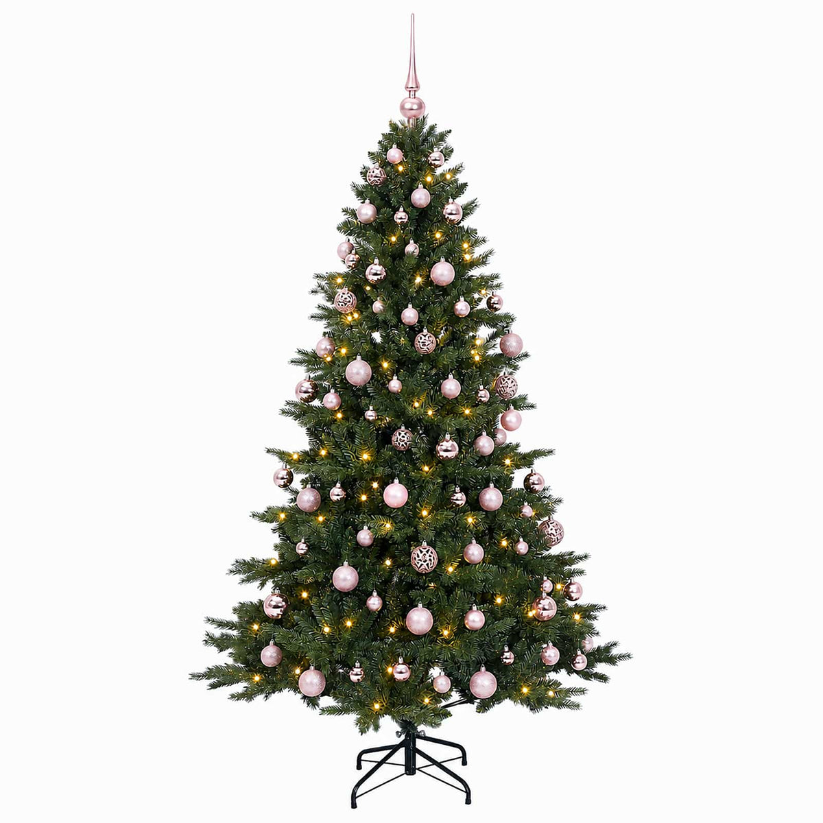 vidaXL Artificial Christmas Tree with Bauble 240 cm 300 LEDs 4