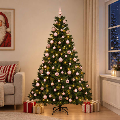 vidaXL Artificial Christmas Tree with Bauble 240 cm 300 LEDs 3