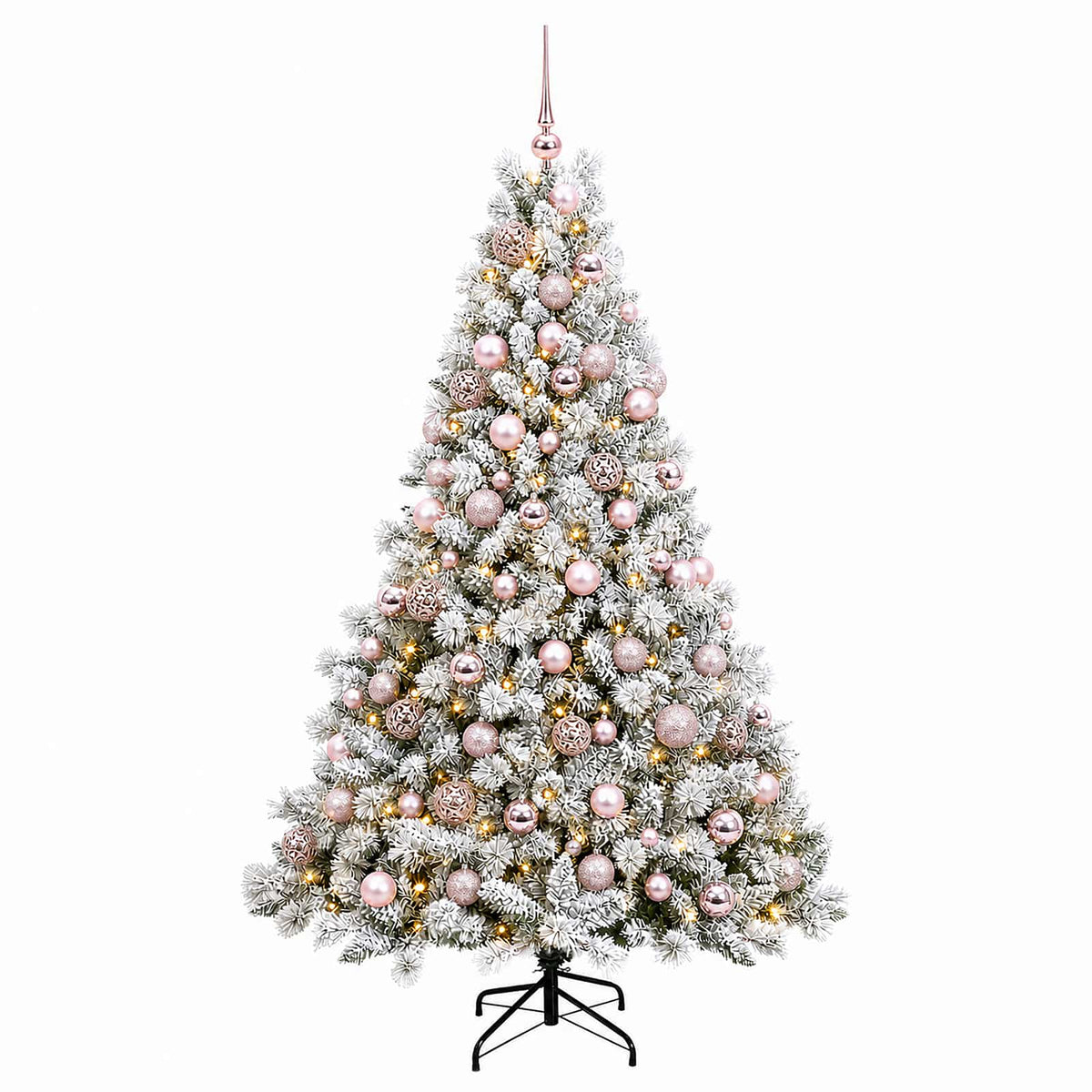 vidaXL Artificial Christmas Tree with Bauble 240 cm 300 LEDs 4