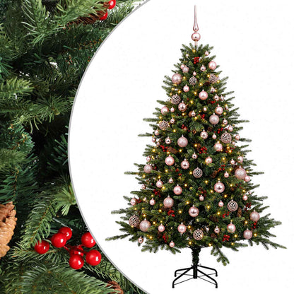 vidaXL Artificial Christmas Tree with Bauble 210 cm 300 LEDs 2
