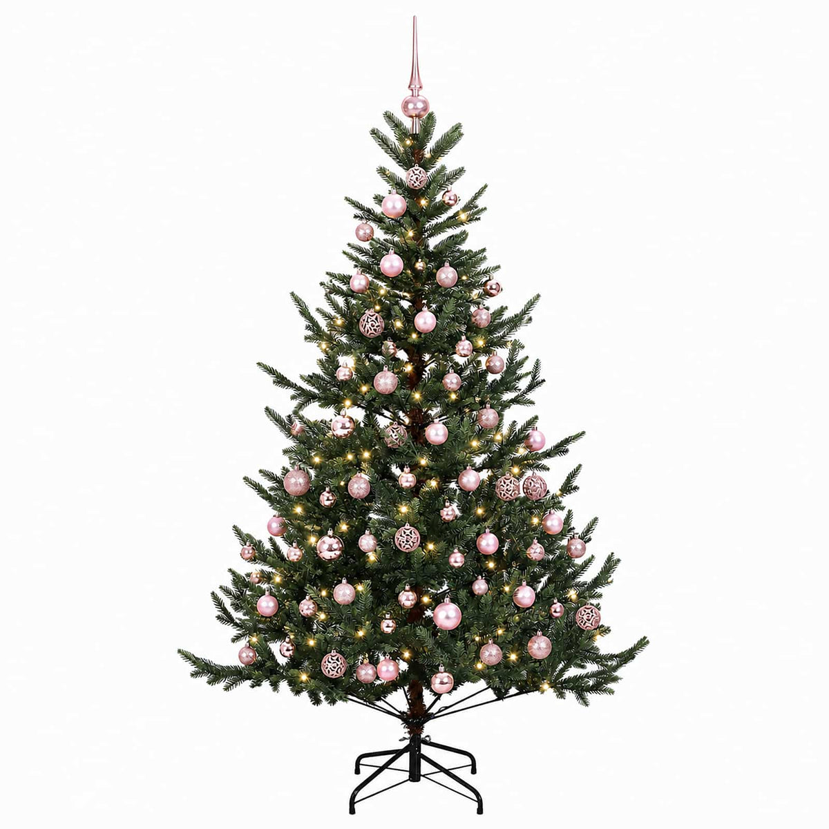 vidaXL Artificial Christmas Tree with Bauble 240 cm 300 LEDs 4