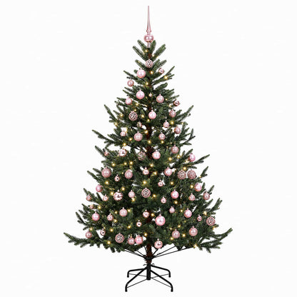 vidaXL Artificial Christmas Tree with Bauble 240 cm 300 LEDs 4