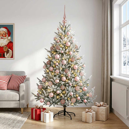 vidaXL Artificial Christmas Tree with Bauble 240 cm 300 LEDs 3