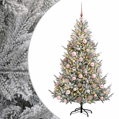 vidaXL Artificial Christmas Tree with Bauble 240 cm 300 LEDs 2
