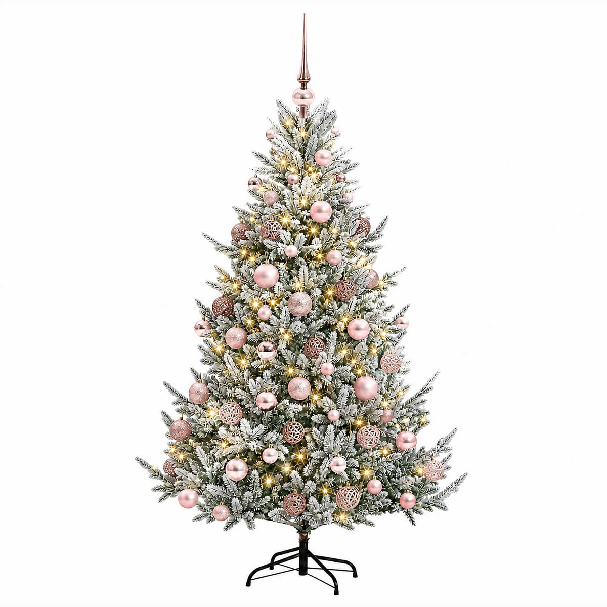 vidaXL Artificial Christmas Tree with Bauble 240 cm 300 LEDs 4