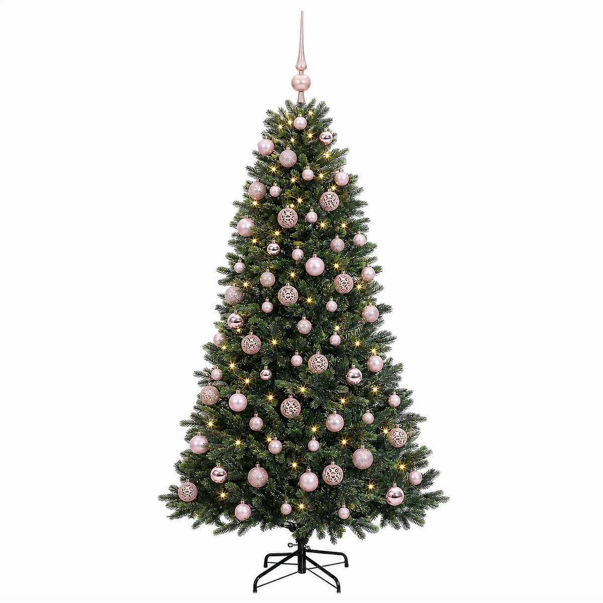 vidaXL Artificial Christmas Tree with Bauble 240 cm 300 LEDs 4