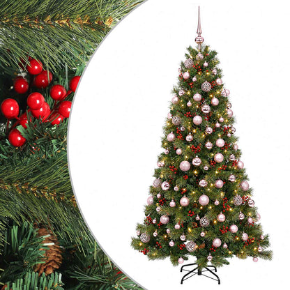vidaXL Artificial Christmas Tree with Bauble 240 cm 300 LEDs 2