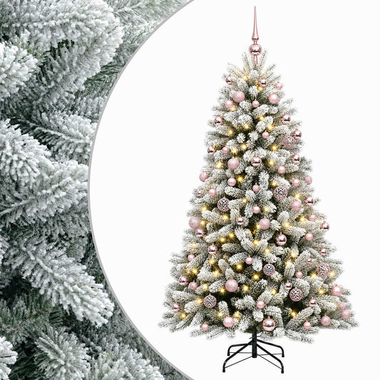 vidaXL Artificial Christmas Tree with Bauble 180 cm 300 LEDs 2