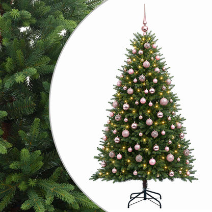 vidaXL Artificial Christmas Tree with Bauble 240 cm 300 LEDs 2