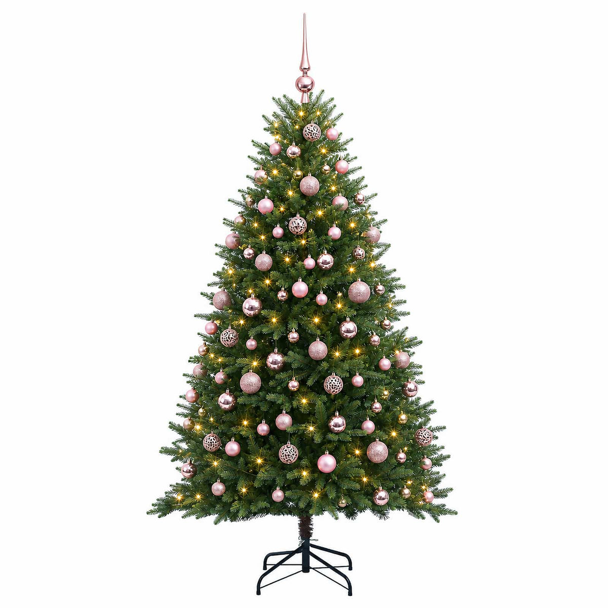 vidaXL Artificial Christmas Tree with Bauble 240 cm 300 LEDs 4