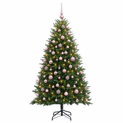 vidaXL Artificial Christmas Tree with Bauble 240 cm 300 LEDs 4