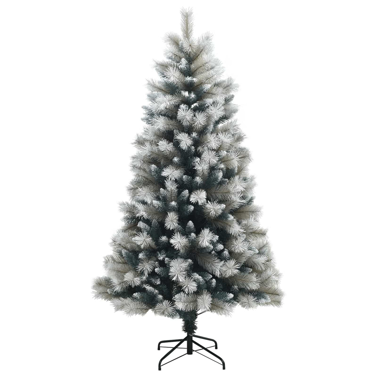 vidaXL Artificial Hinged Christmas Tree with Baubles 240 cm 300 LEDs 5