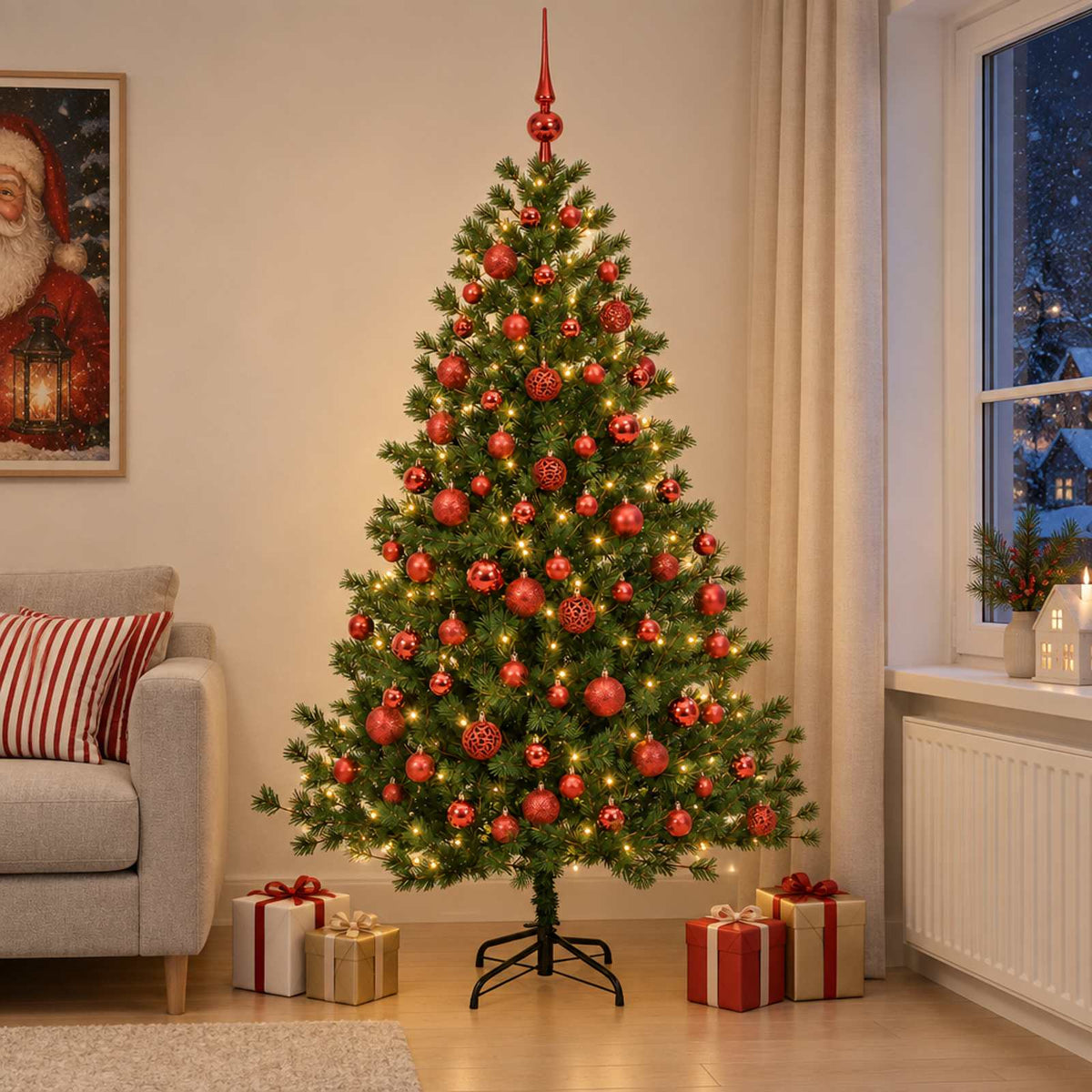 Artificial Christmas Tree Bauble LEDs