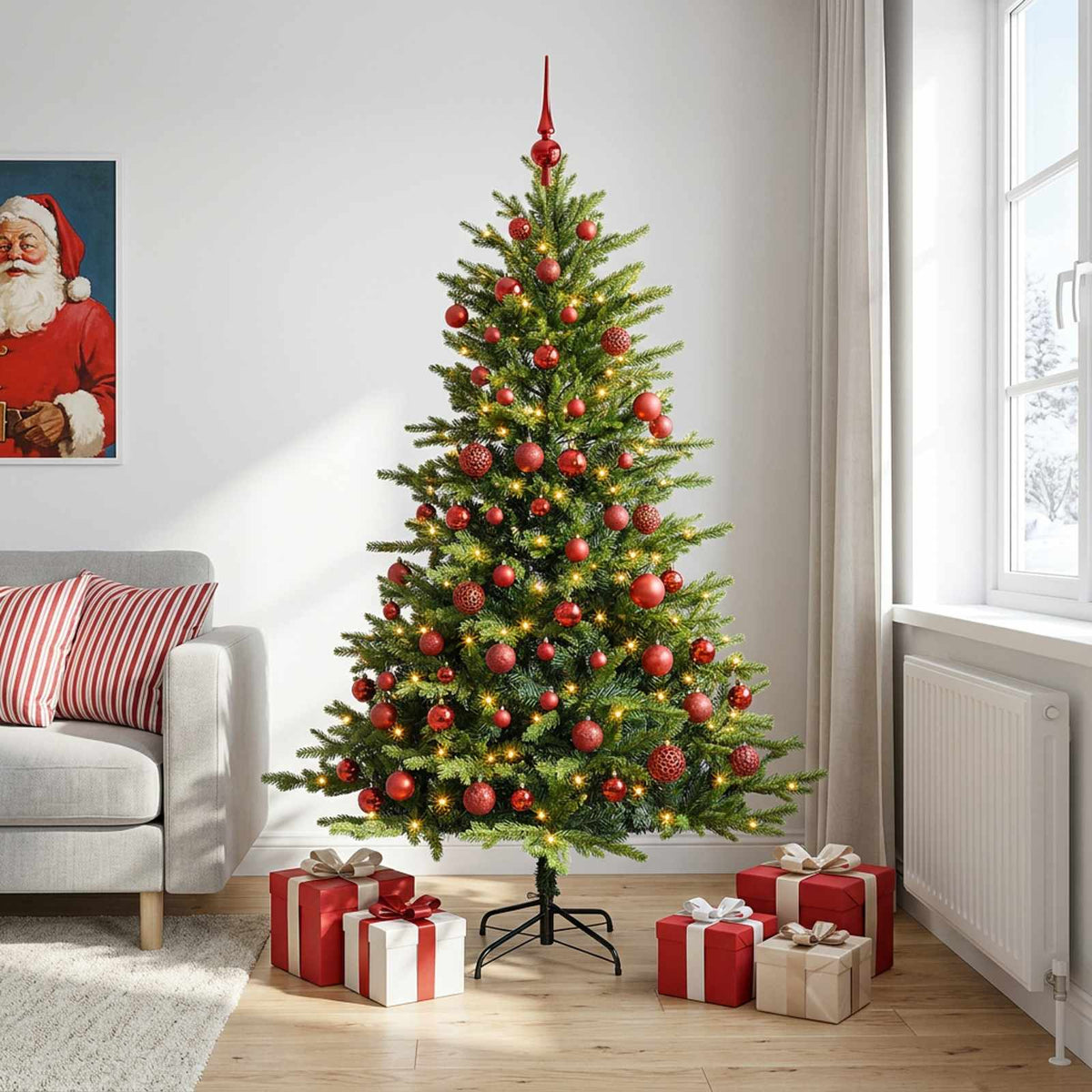 Artificial Christmas Tree Bauble LEDs