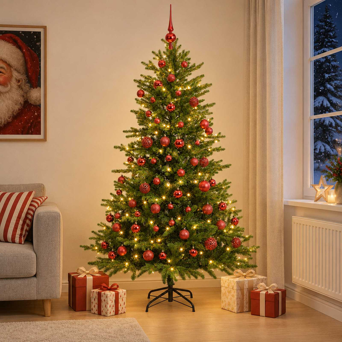 Artificial Christmas Tree Bauble LEDs
